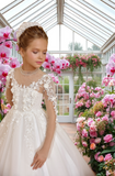 Elegant White Communion Dress | Pentelei Couture