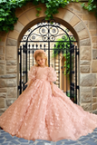 Elara Bloom | Pentelei Couture Pink Butterfly Dress