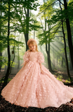 Elara Bloom | Pentelei Couture Pink Butterfly Dress
