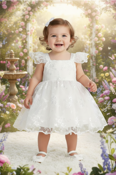 Baby Birthday Party Dress – Special Occasion Lace Baby Dress