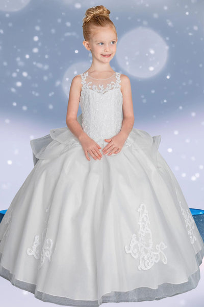 The Serafina Crystal Embroidered Pageant Dress for Girls