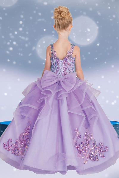 The Serafina Crystal Embroidered Pageant Dress for Girls