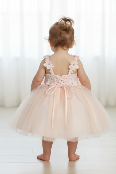 Rosalee Baby Girls 3D Floral Party Pageant Dress | Blush Kids