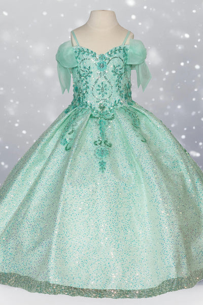 Marcella Lilac Glitter Pageant Dress for Girls