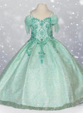 Marcella Lilac Glitter Pageant Dress for Girls