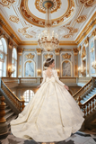 Anastelle Ivory Brocade Gown | Fashion Couture