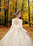 Anastelle Ivory Brocade Gown | Fashion Couture