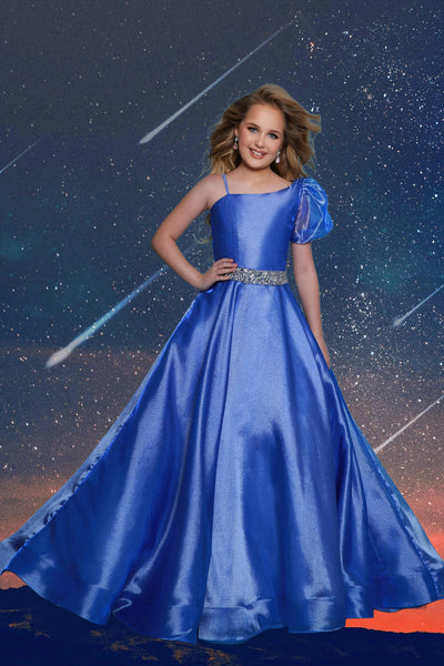 Royal or Hot Pink One Shoulder Gown – 2Cute Party Dress