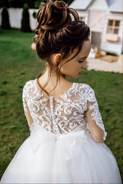 Seraphielle Grace White Couture Communion Pageant Gown
