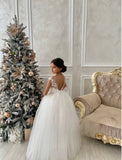 Cameron Wedding Tulle and Lace Flower Girl Dress