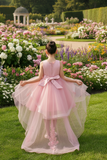 Rosalinde Grace Hi-Lo Girls Pageant Dress | Blush Kids
