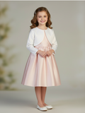 Girls Long Sleeve Satin Bolero Jacket | Special Occasion