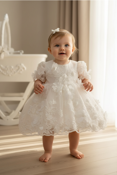 Teter Warm Elysia Fleur Baby Christening Dress