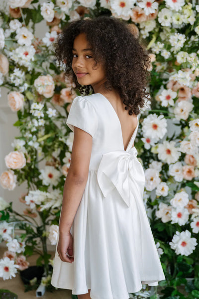 Alouette Ivory Girls Dress | Teter Warm Couture