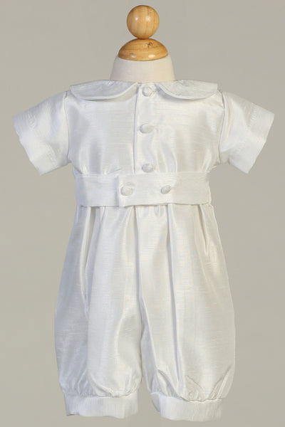 Weston Heirloom Silk Christening Outfit for Boys - Perfect for Baptism