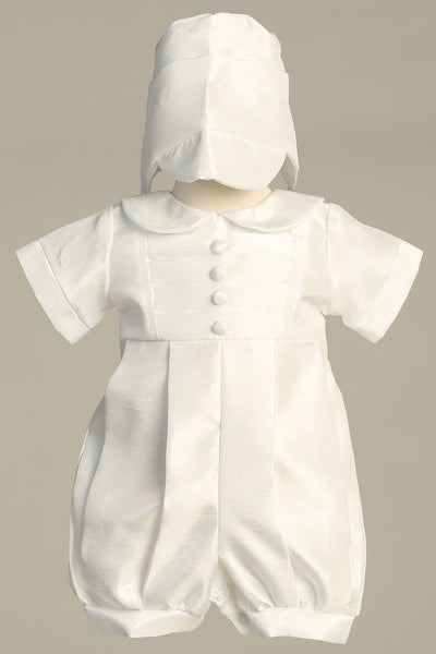 Weston Heirloom Silk Christening Outfit for Boys - Perfect for Baptism