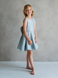 Isadora Blue Shimmer Dress | Teter Warm Couture Girls