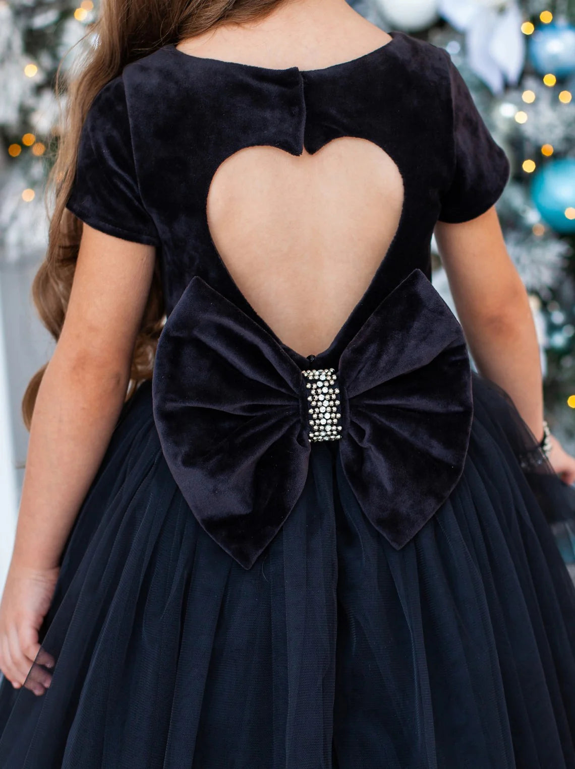 Chandra Flower Girl Velvet Tulle Dress - Wedding Party Pageant | Blush Kids Burgundy / 4T