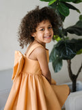 Solenne Orange Girls Couture Dress | Teter Warm