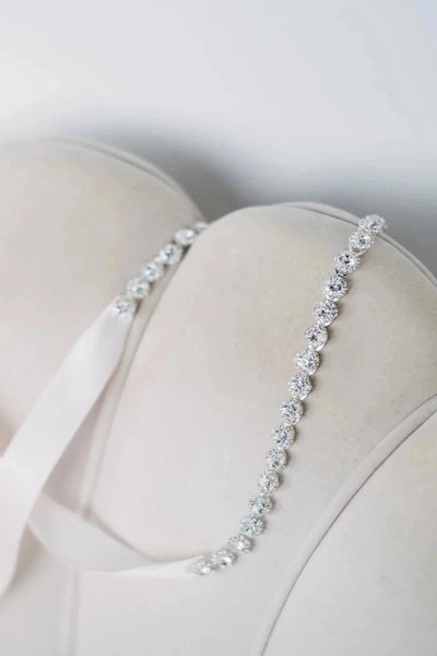 Crystal Sash Belt for Flower Girl & Communion Dresses