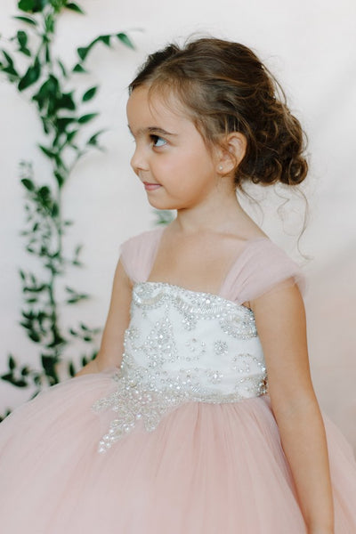 Amalee Couture Rose Flower Girl And Communion Dress