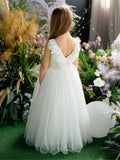 Teter Warm Couture Special Occasion Flower Girl Lace Tulle Dress