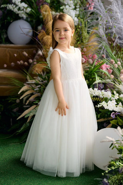 Teter Warm Couture Special Occasion Flower Girl Lace Tulle Dress