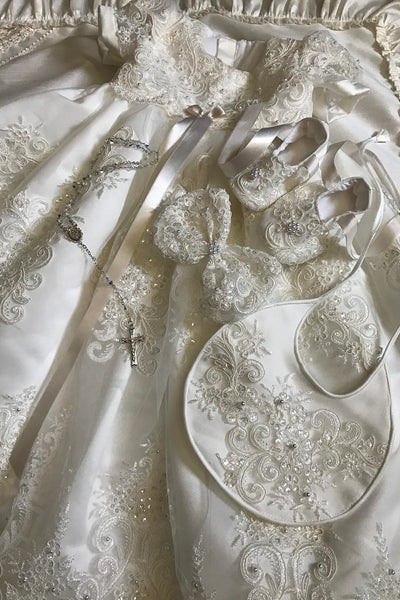 Leia Couture Baby Luxurious Lace Baptism Gown