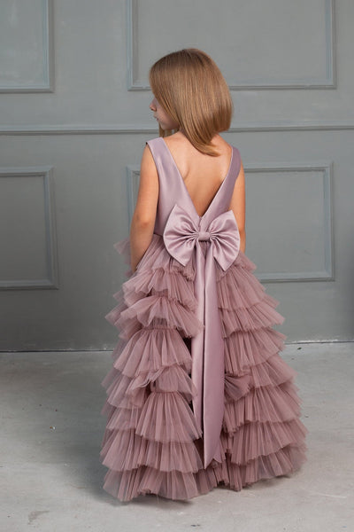 Magnificent Floor Length Ruffled Special Occasion Dress For Girls