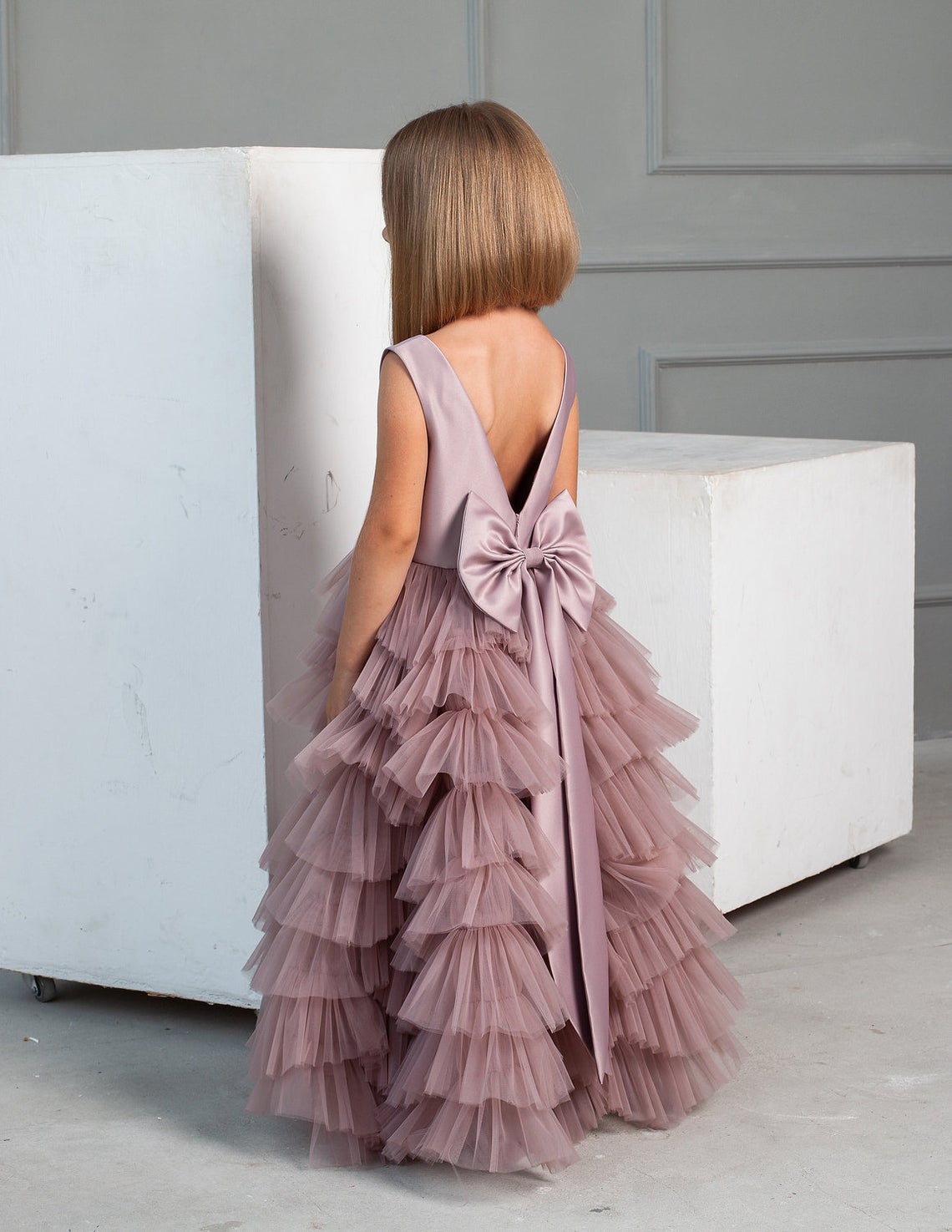 Magnificent Floor Length Ruffled Special Occasion Dress For Girls