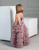 Magnificent Floor Length Ruffled Special Occasion Dress For Girls
