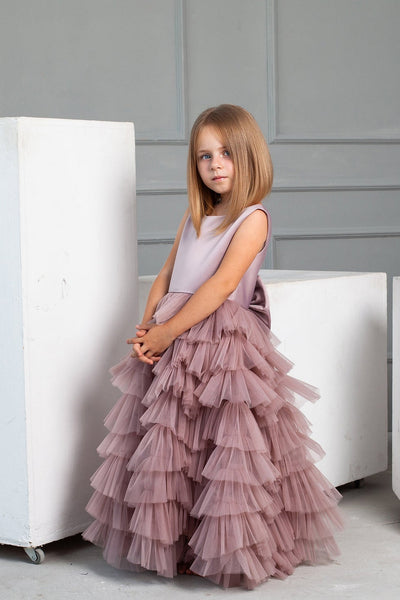 Magnificent Floor Length Ruffled Special Occasion Dress For Girls