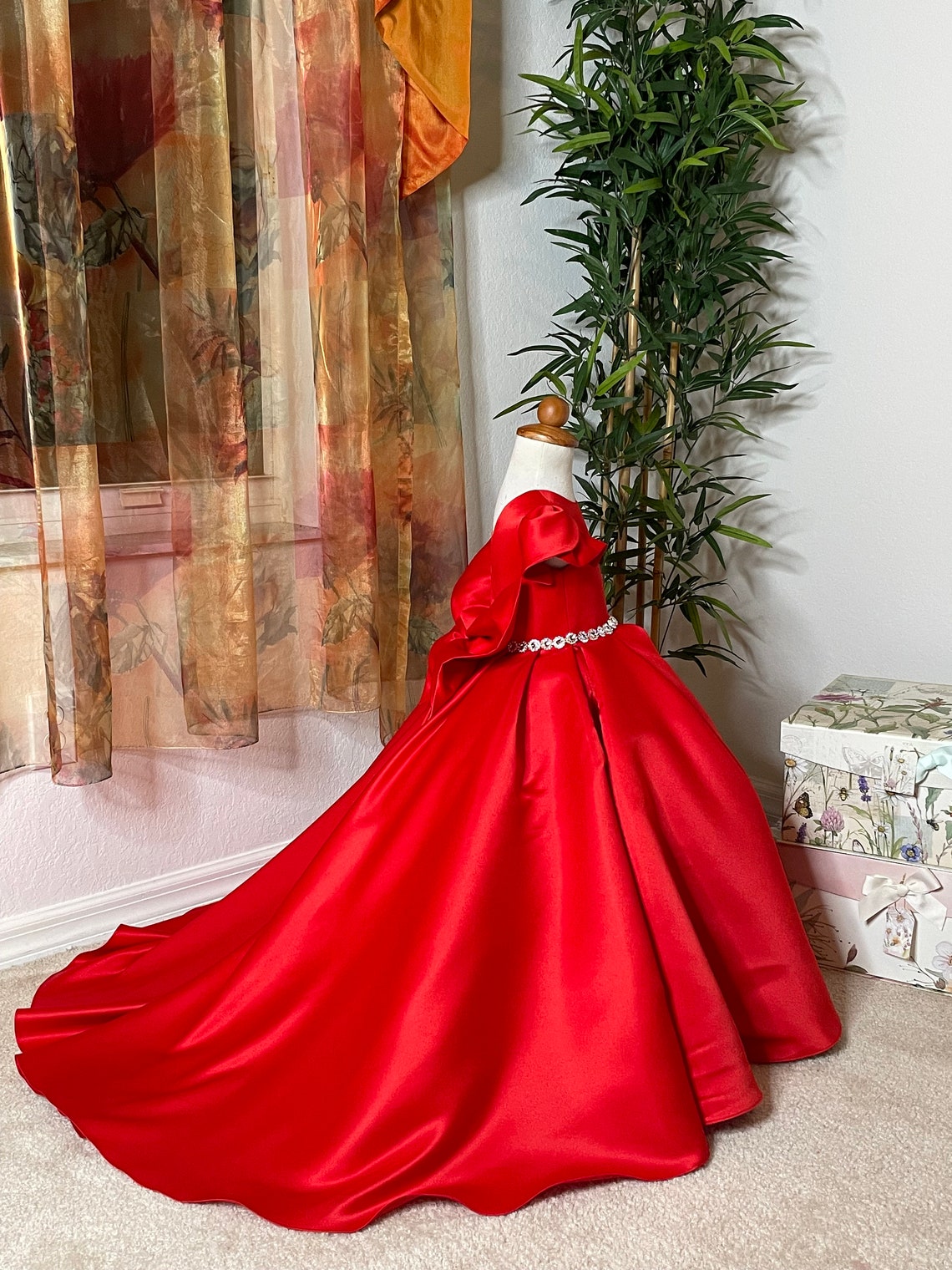 Satin Communion Flower Girl Pageant Special Occasion Baby Baptism Dress