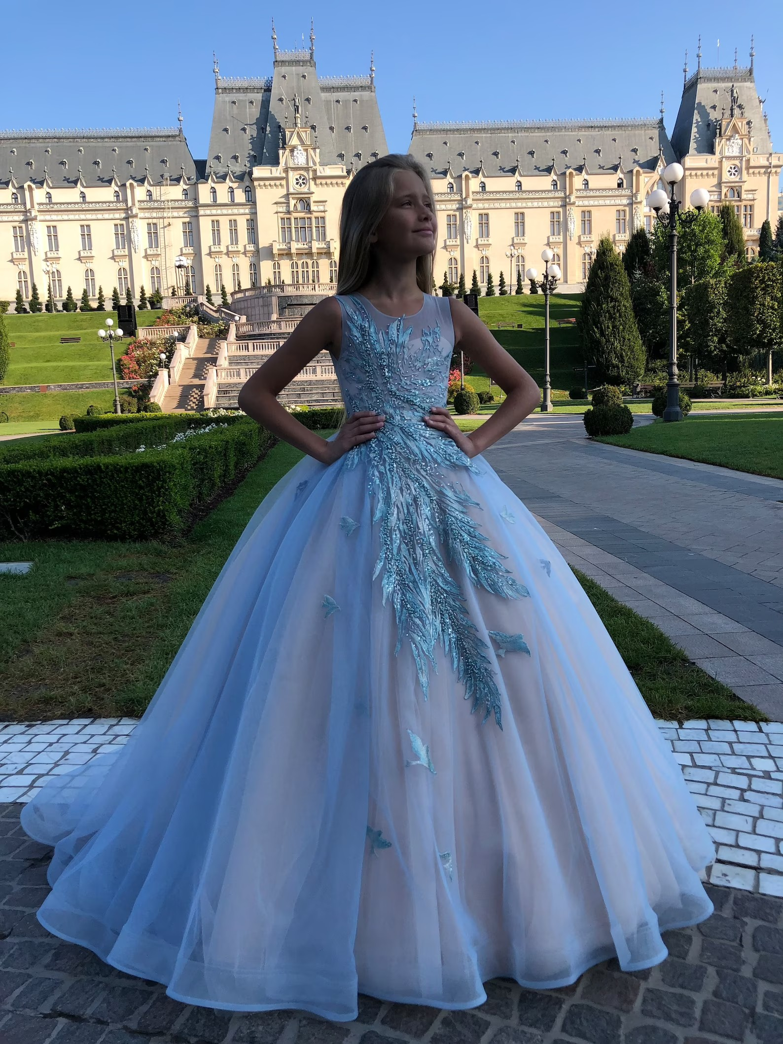 Couture Lace Tulle Flower Girl Pageant Photo Shoot Special Occasion Dress