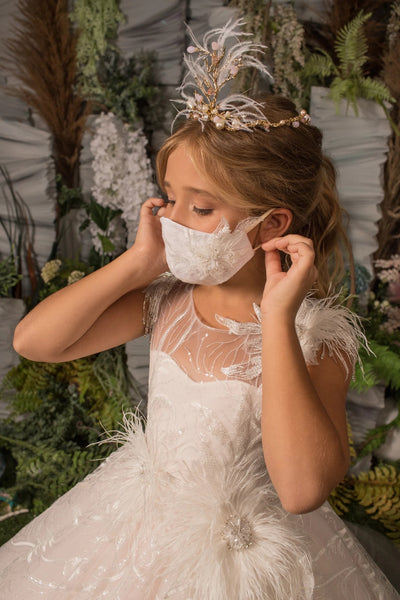 Breathtaking Custom Couture wedding Flower Girl Pageant Party Gown 