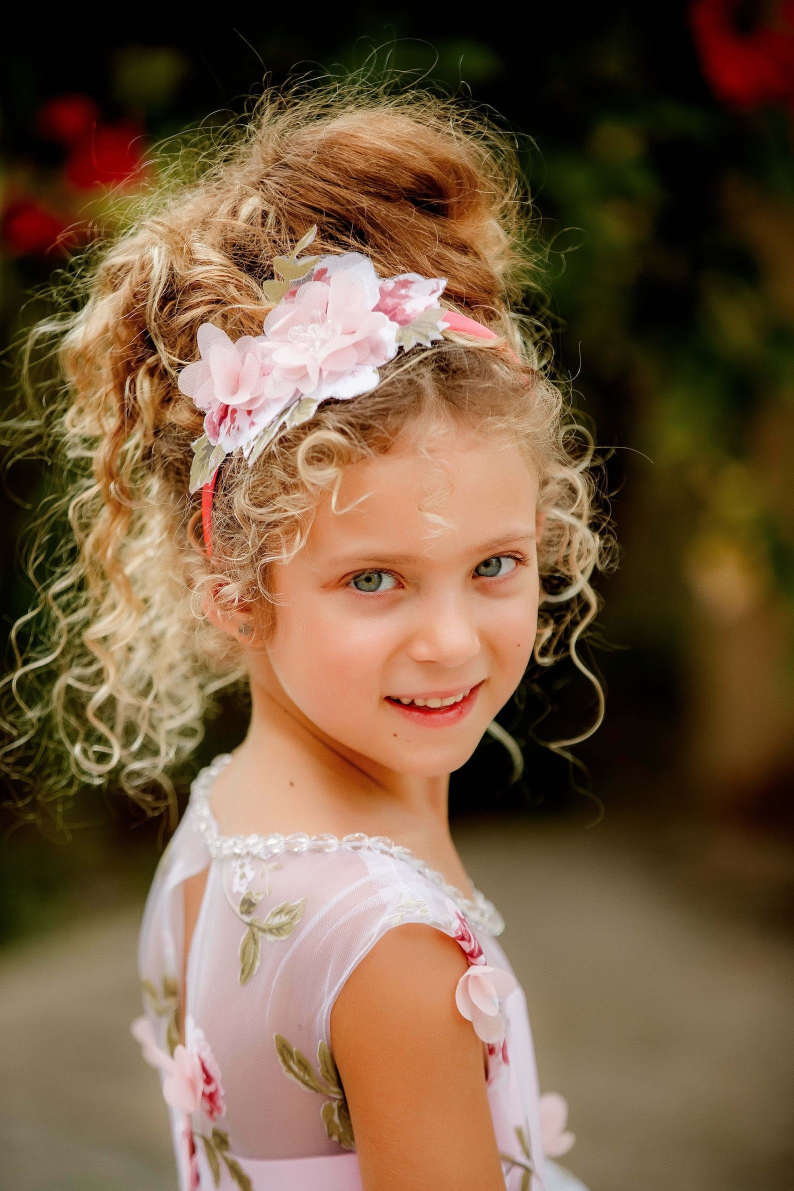 Custom Couture Princess 3D Floral Wedding Flower Girl Special Occasion Dress