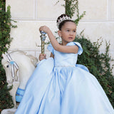 Satin Communion Flower Girl Pageant Special Occasion Baby Baptism Dress