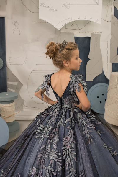 Melina Couture Dress - Elegant Red Carpet Gown for Girls