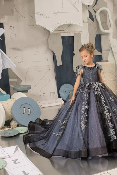 Melina Couture Dress - Elegant Red Carpet Gown for Girls