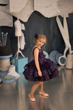 Couture Short Tulle Satin Taffeta Pageant Easter Wedding Flower Girl Party Dress 