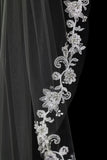 The Giselle Floral Lace Communion Veil