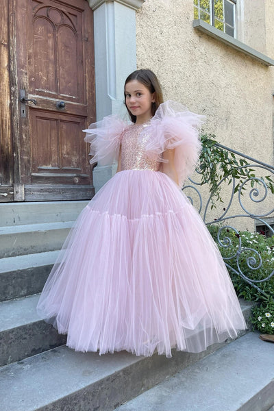 Hallie Girls Special Occasion Tulle Dress