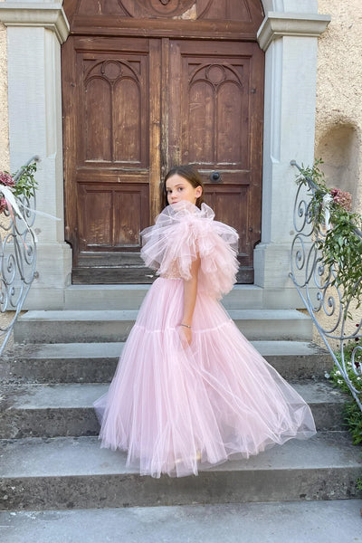 Hallie Girls Special Occasion Tulle Dress
