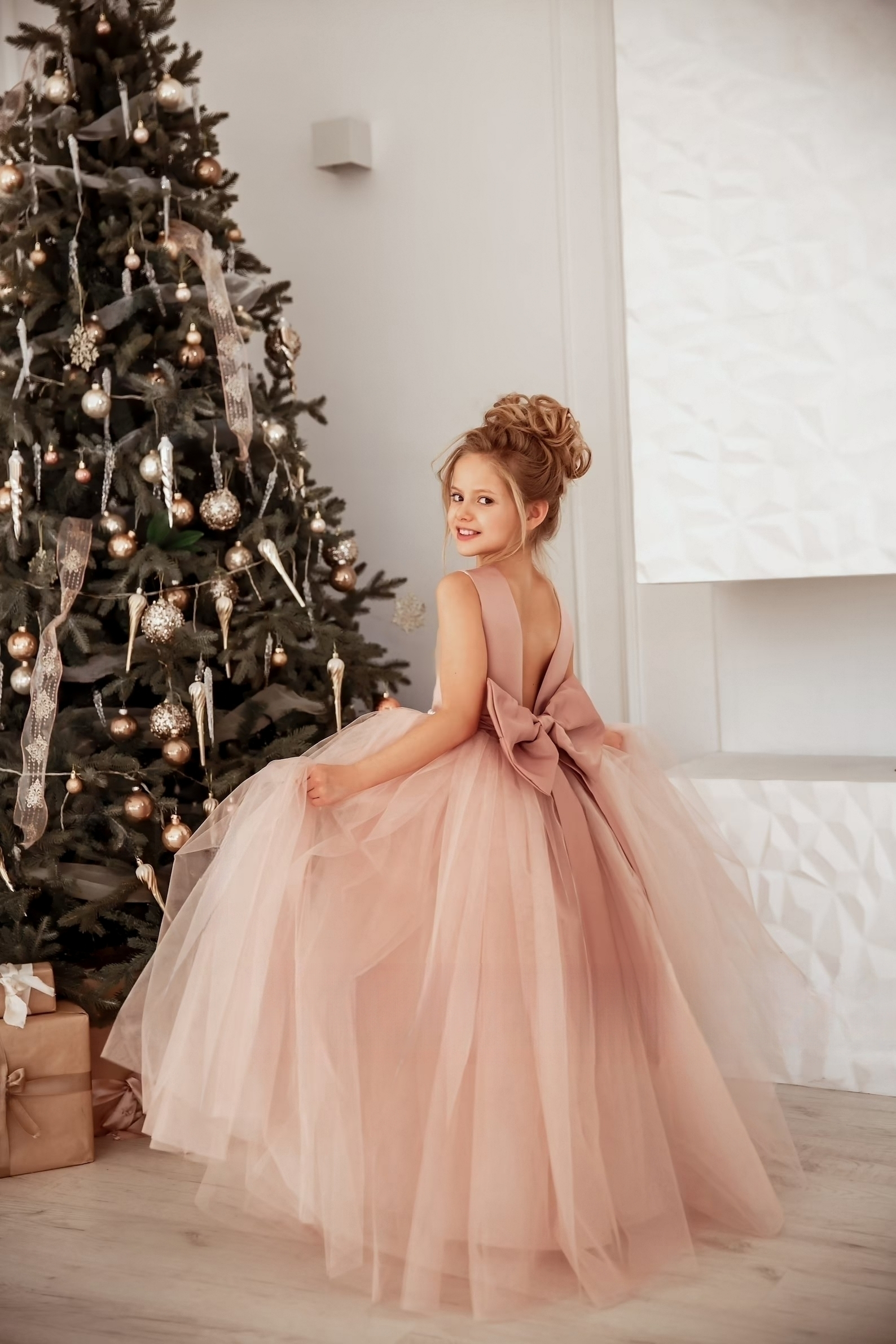 Couture Wedding Party Special Occasion Sating Tulle Floor Length Dress 