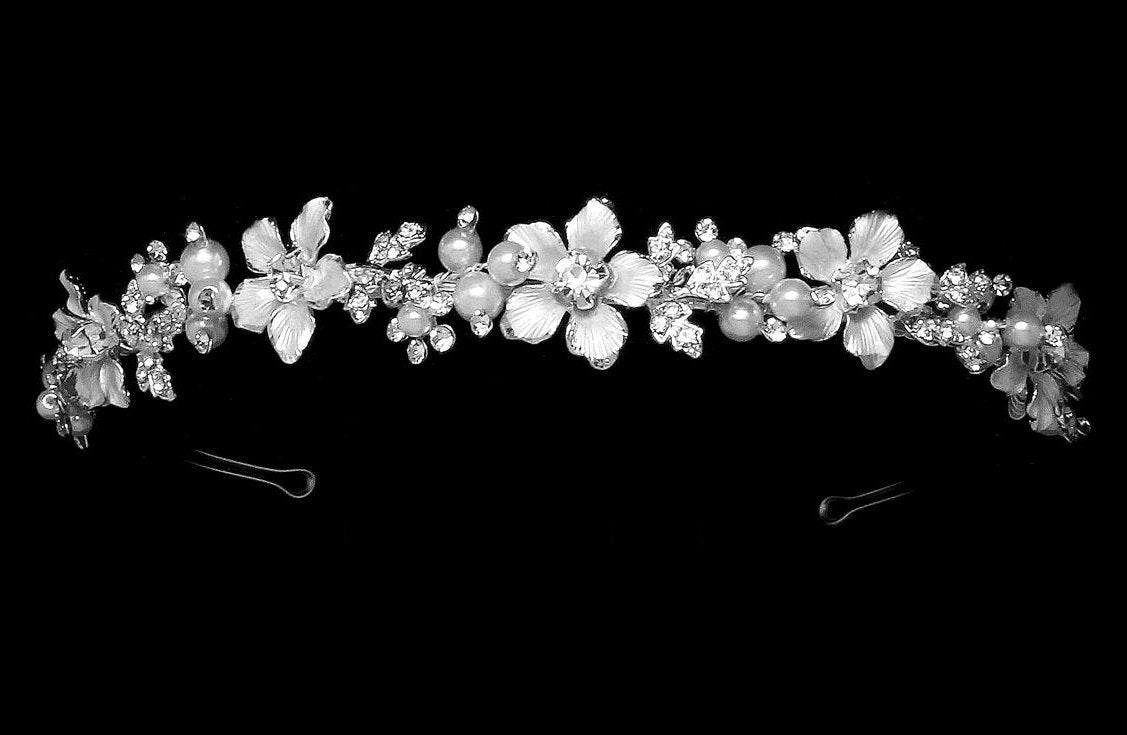 Stunning Pearl Headband For First Communion