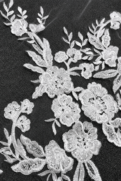 Italian Lace Communion Veil – Floral Tulle