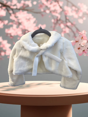 Chloe Faux Fur Jacket | Amalee Couture Girls’ Winter Cover-Up