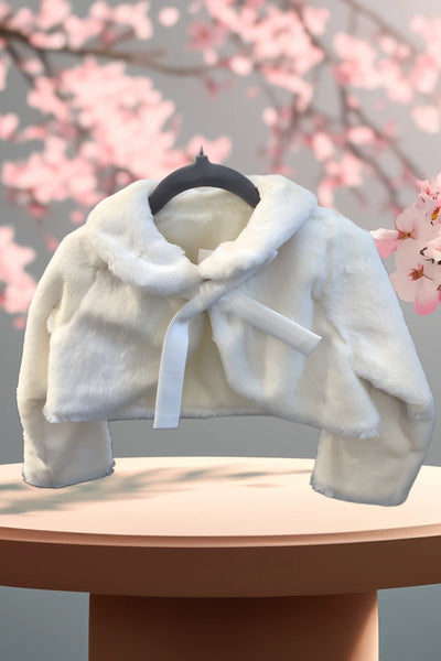 Chloe Faux Fur Jacket | Amalee Couture Girls’ Winter Cover-Up