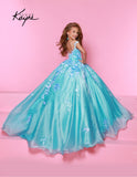 Sugar Kayne Sequin Mesh Organza Gown – Perfect for Pageants