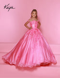 Sugar Kayne Sequin Mesh Organza Gown – Perfect for Pageants